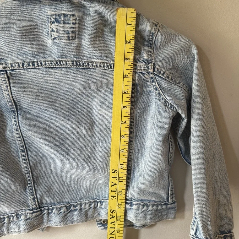 GAP Kids Denim Jacket Small Light Wash Button Front Pockets Classic 90s Y2K SOFT